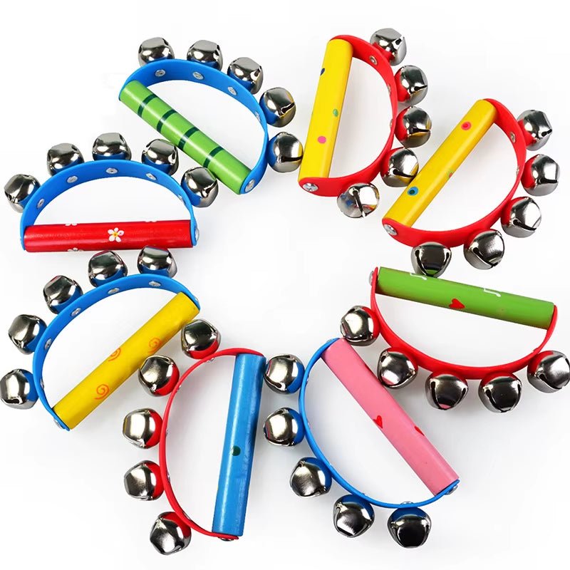 Baby Musical Toys Handbell Semicircle Rattle Toy Infant Music Instruments Ages 6 Months & up Training Listening Toy - FLUFFI