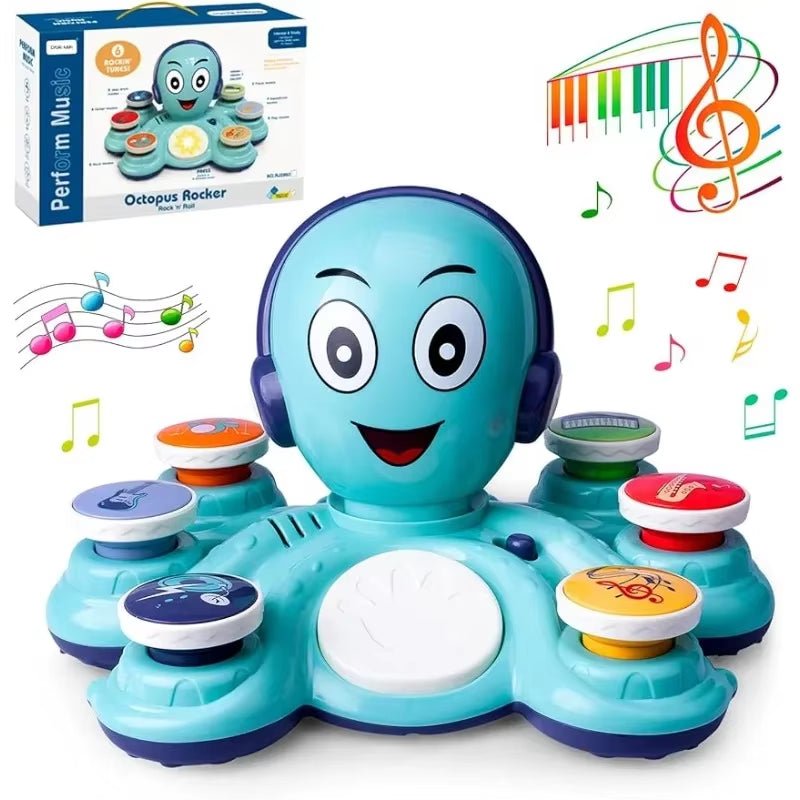 Baby Musical Toys Learning Toys for Toddlers Octopus Music Toys Preschooler Musical Educational Instruments - FLUFFI