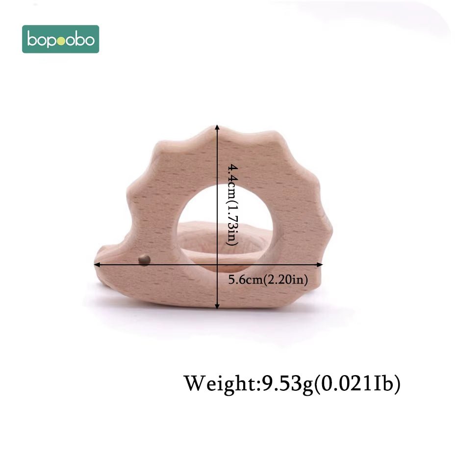 Baby Rattles Beech Wooden Animal Teether Bracelet Toys for Newborns Baby Montessori Gym Toys Wooden Peandant - FLUFFI