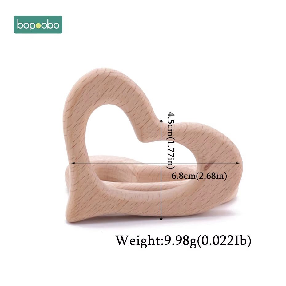 Baby Rattles Beech Wooden Animal Teether Bracelet Toys for Newborns Baby Montessori Gym Toys Wooden Peandant - FLUFFI