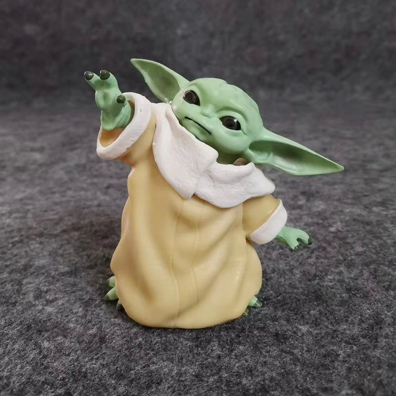 Baby Yoda Grogu Cosplay PVC Figure Collection Figurine Kids Toy Model Prop - FLUFFI