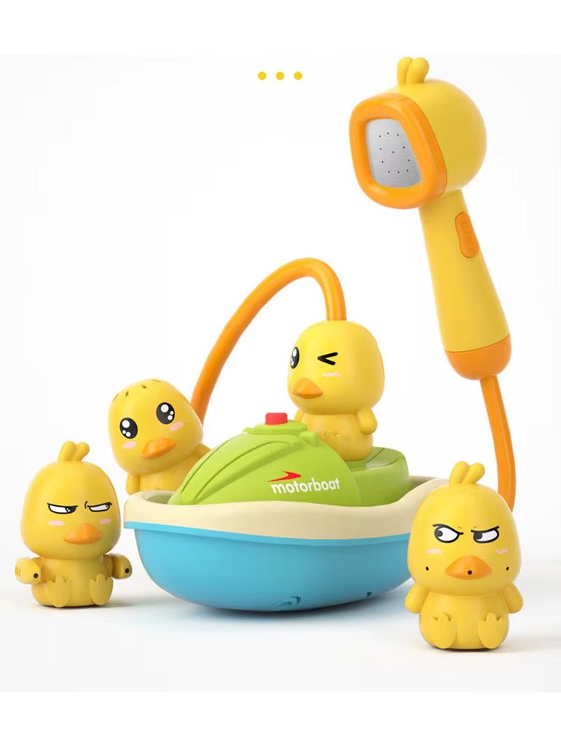 Bath Toy Water Spray Sprinkler Shower Set Duck Bathing Tub Toys for Kids Baby - FLUFFI