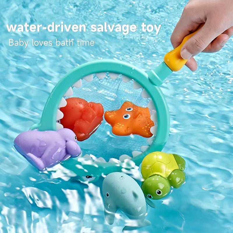 Bath Toys Take a Bath Paddle Catch Fish Game Toys Swimming Pool Parent - Child Interactive Catch Fish Game Toys Baby Toys - FLUFFI