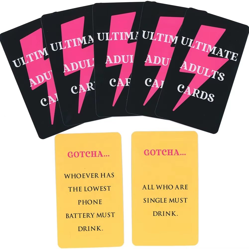 Be Honest or Get Drunk Ultimate Adult Card Game 77 Cards Party Board Games in Box English Version Drink Card Game - FLUFFI