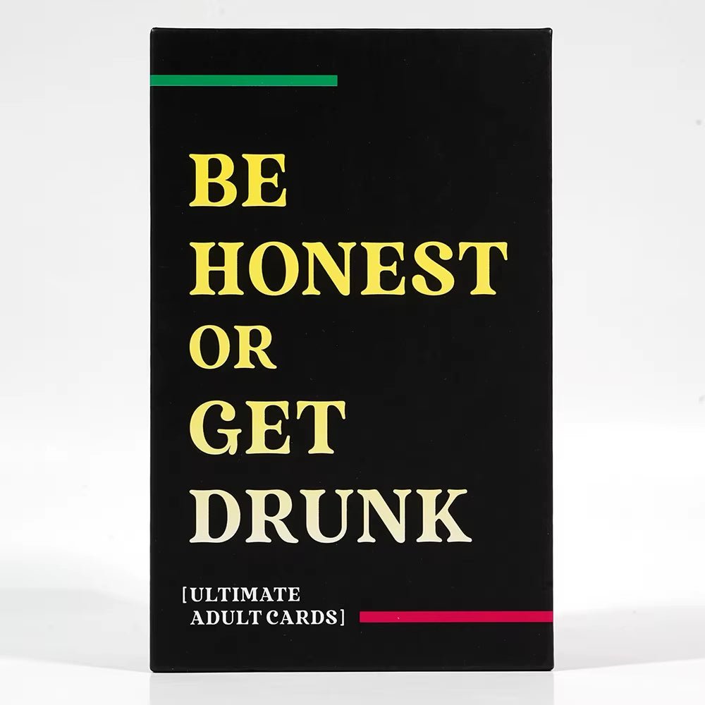 Be Honest or Get Drunk Ultimate Adult Card Game 77 Cards Party Board Games in Box English Version Drink Card Game - FLUFFI