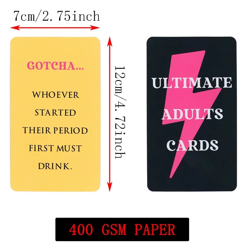 Be Honest or Get Drunk Ultimate Adult Card Game 77 Cards Party Board Games in Box English Version Drink Card Game - FLUFFI