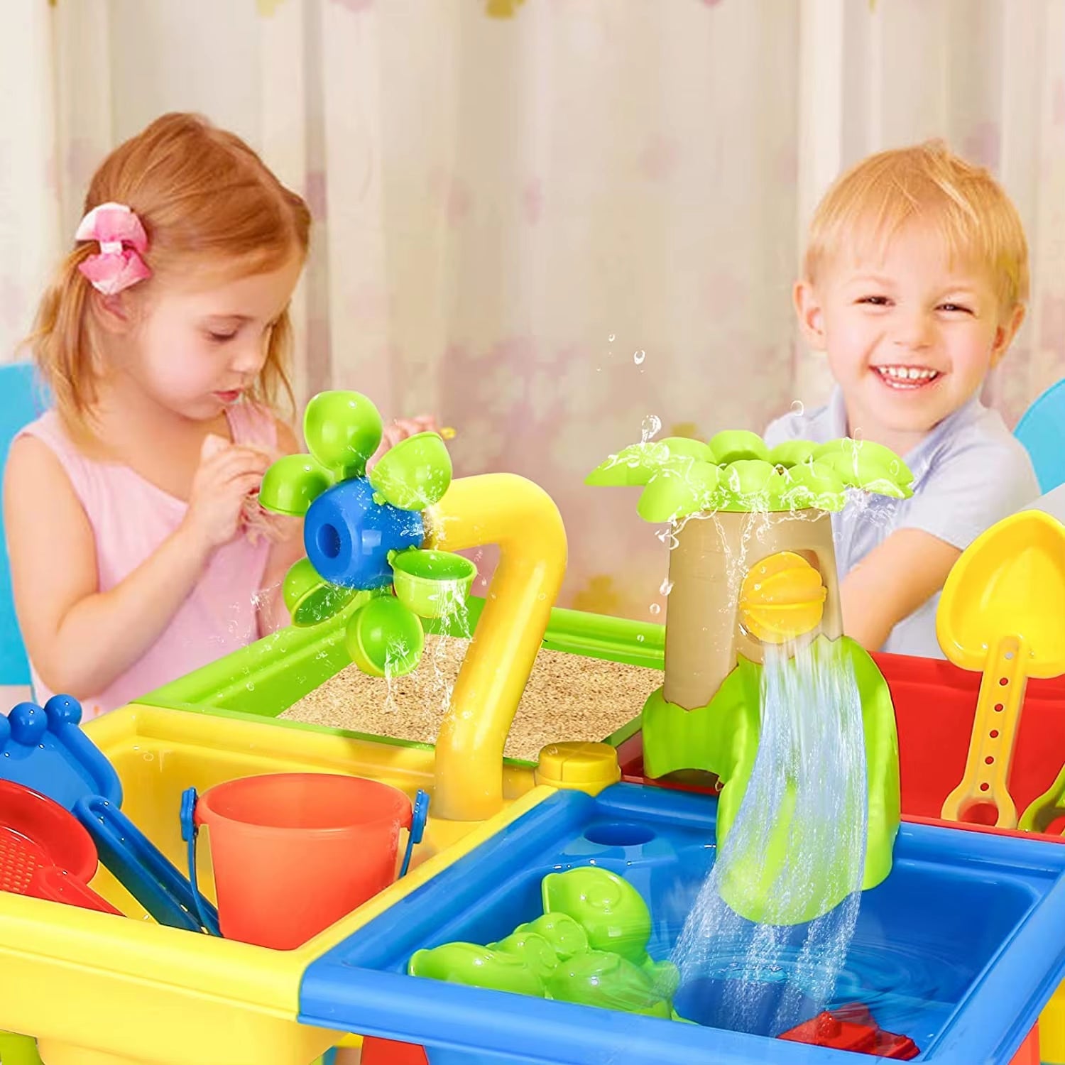 Beach Table | Sand Play Toys - Dredging Tools Set - FLUFFI