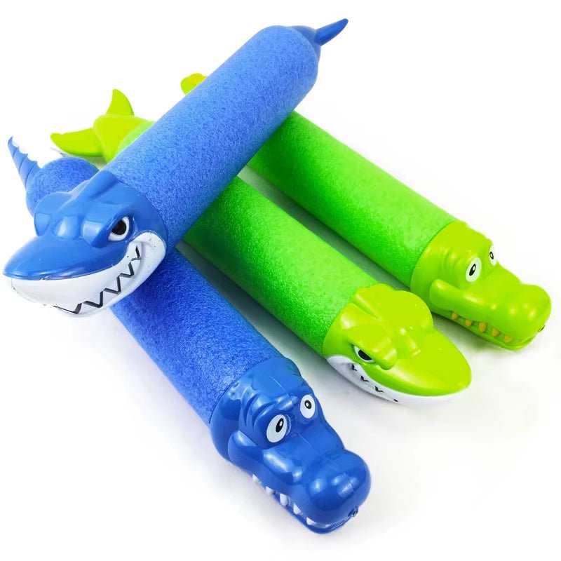 Blaster Summer Animal Head Water Guns Outdoor Games Swimming Pool Shark Crocodile Squirter - FLUFFI
