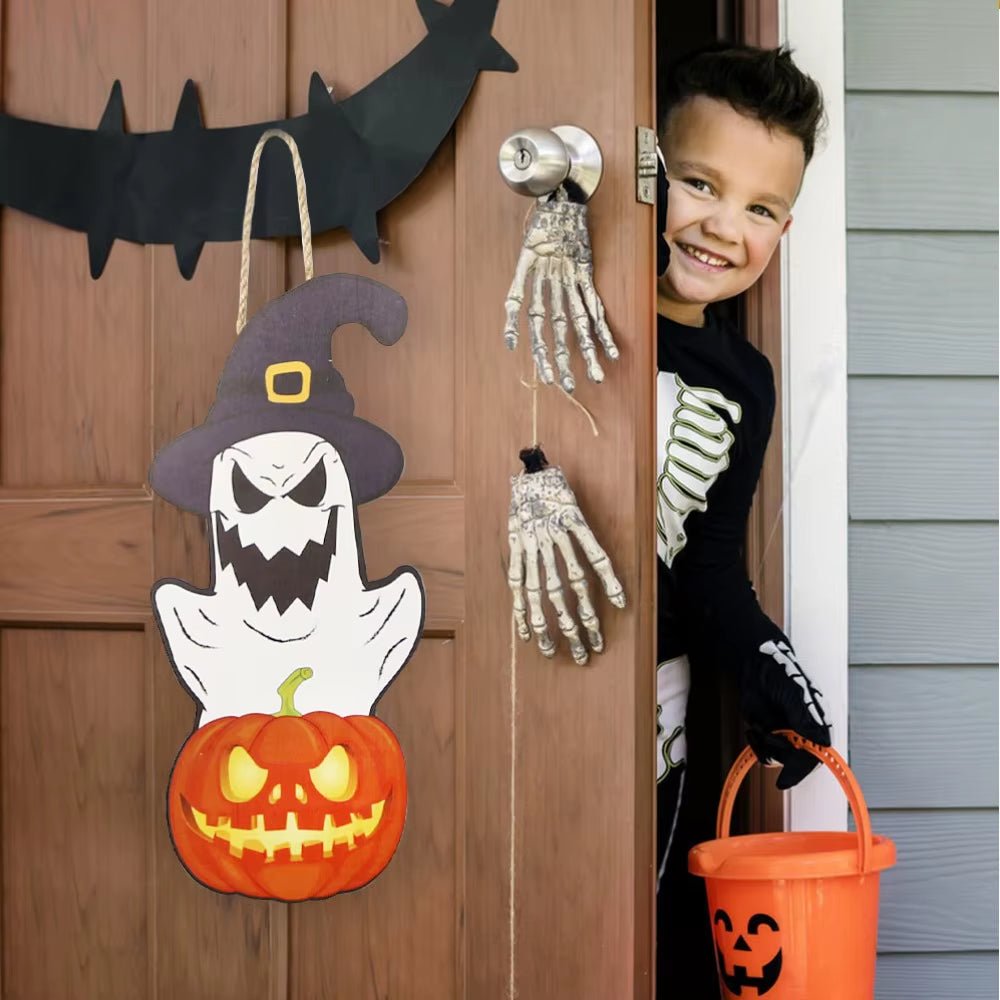 BOO Halloween - Hanging Sign - FLUFFI