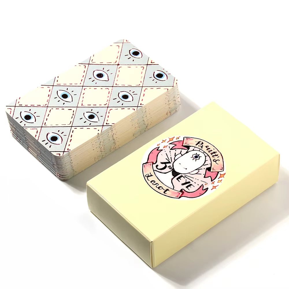 Britt'S Third Eye Tarot Britts Third Eye Tarot Deck Wih Guidebook Card Game Board - FLUFFI