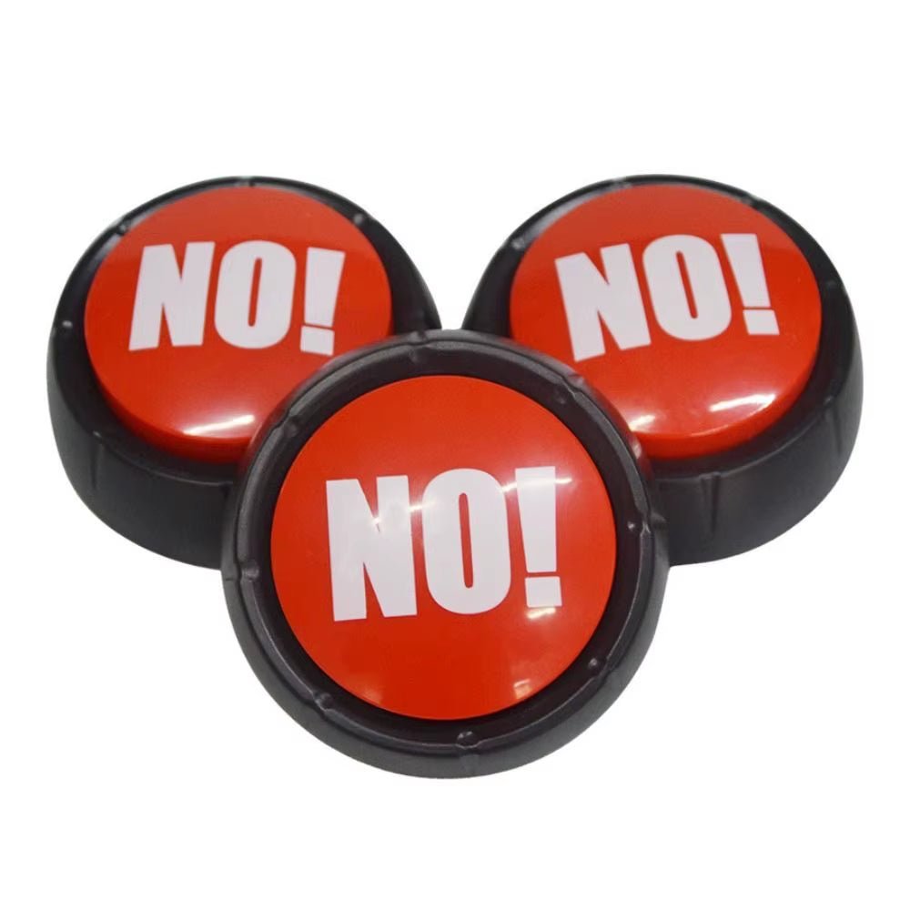 Button Sound Yes No Buttons Answer Buzzer Toy Buzzers Game Talking Party Dog Quiz Prank Funny Toys Show Recordable Wrong - FLUFFI