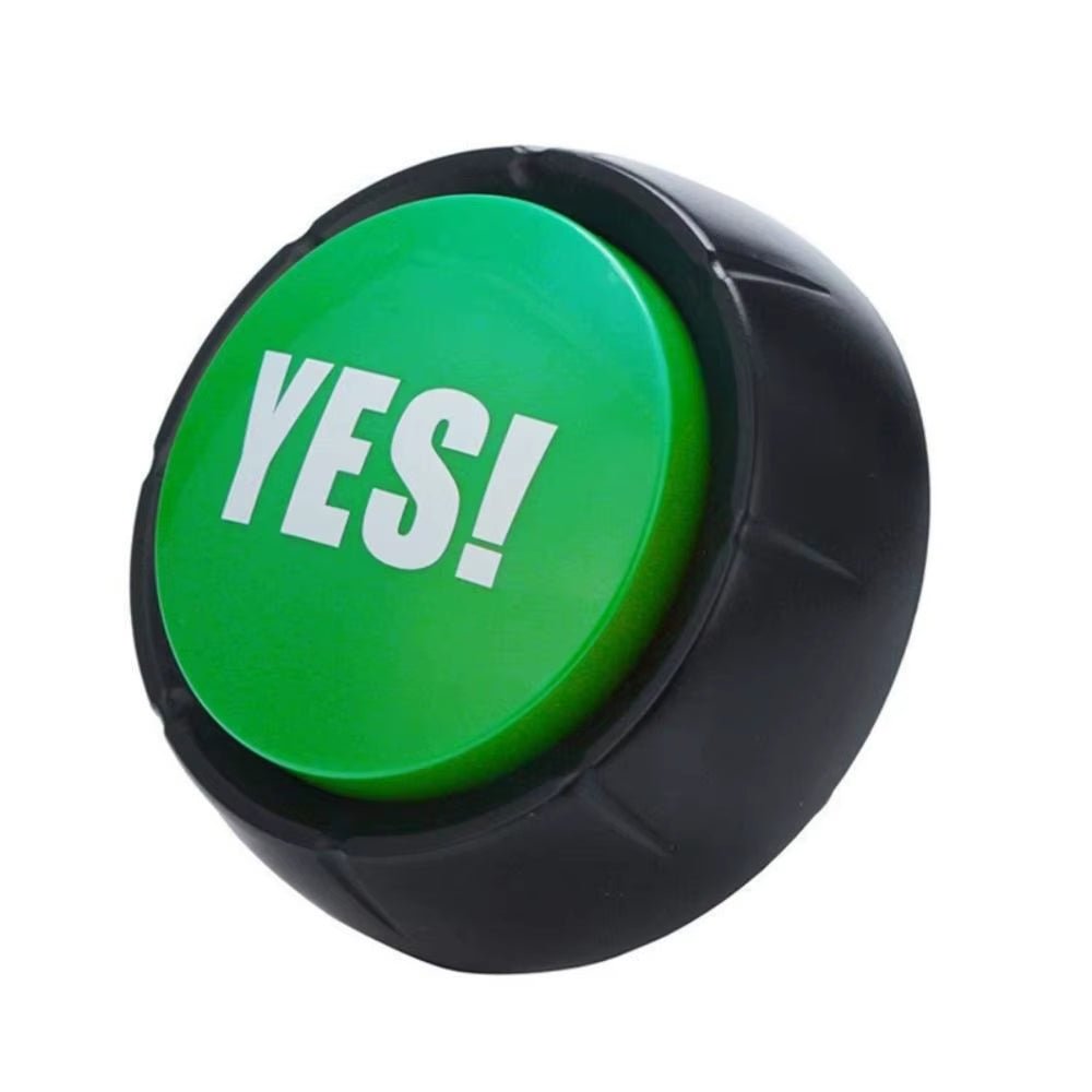 Button Sound Yes No Buttons Answer Buzzer Toy Buzzers Game Talking Party Dog Quiz Prank Funny Toys Show Recordable Wrong - FLUFFI