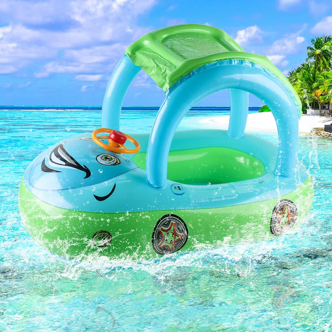 Car Float - Inflatable - Toddler Pool Floats - FLUFFI