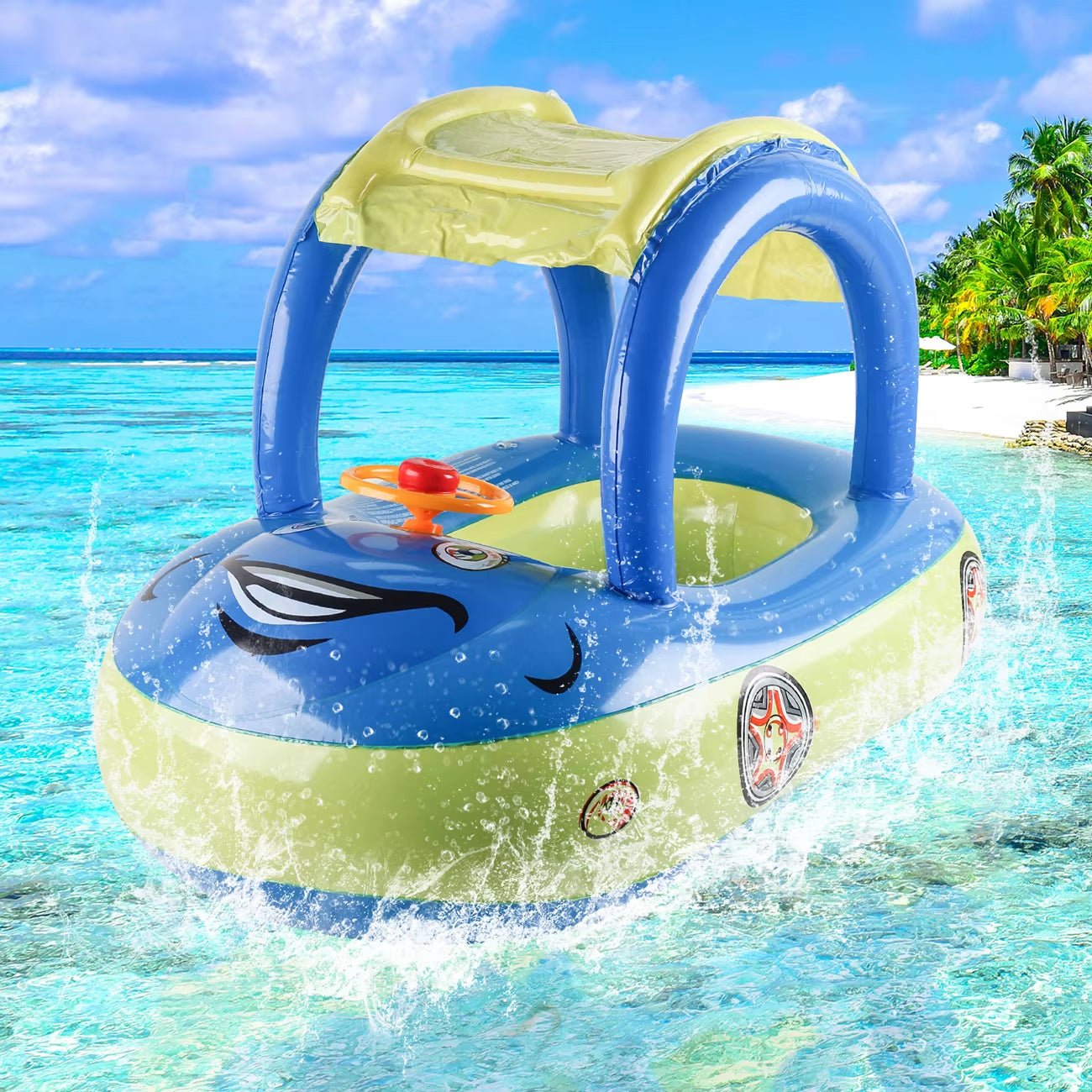 Car Float - Inflatable - Toddler Pool Floats - FLUFFI