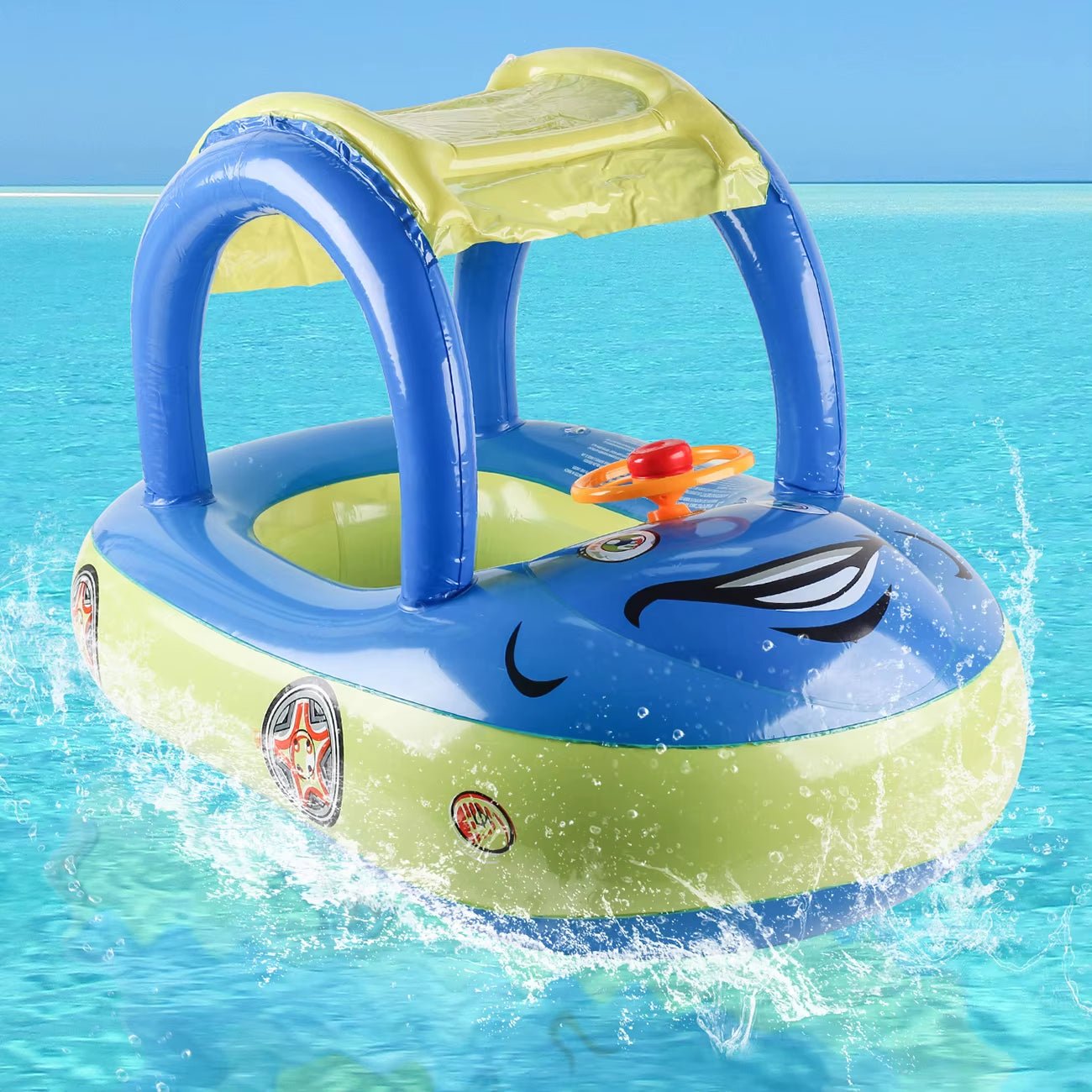 Car Float - Inflatable - Toddler Pool Floats - FLUFFI