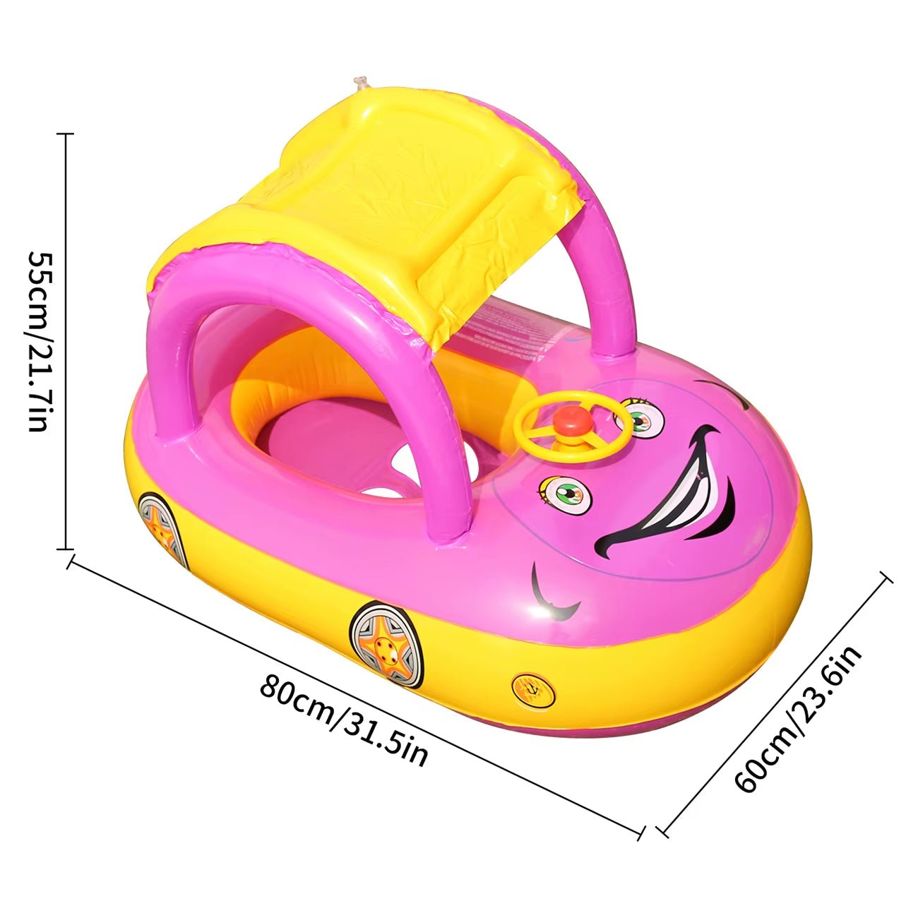 Car Float - Inflatable - Toddler Pool Floats - FLUFFI