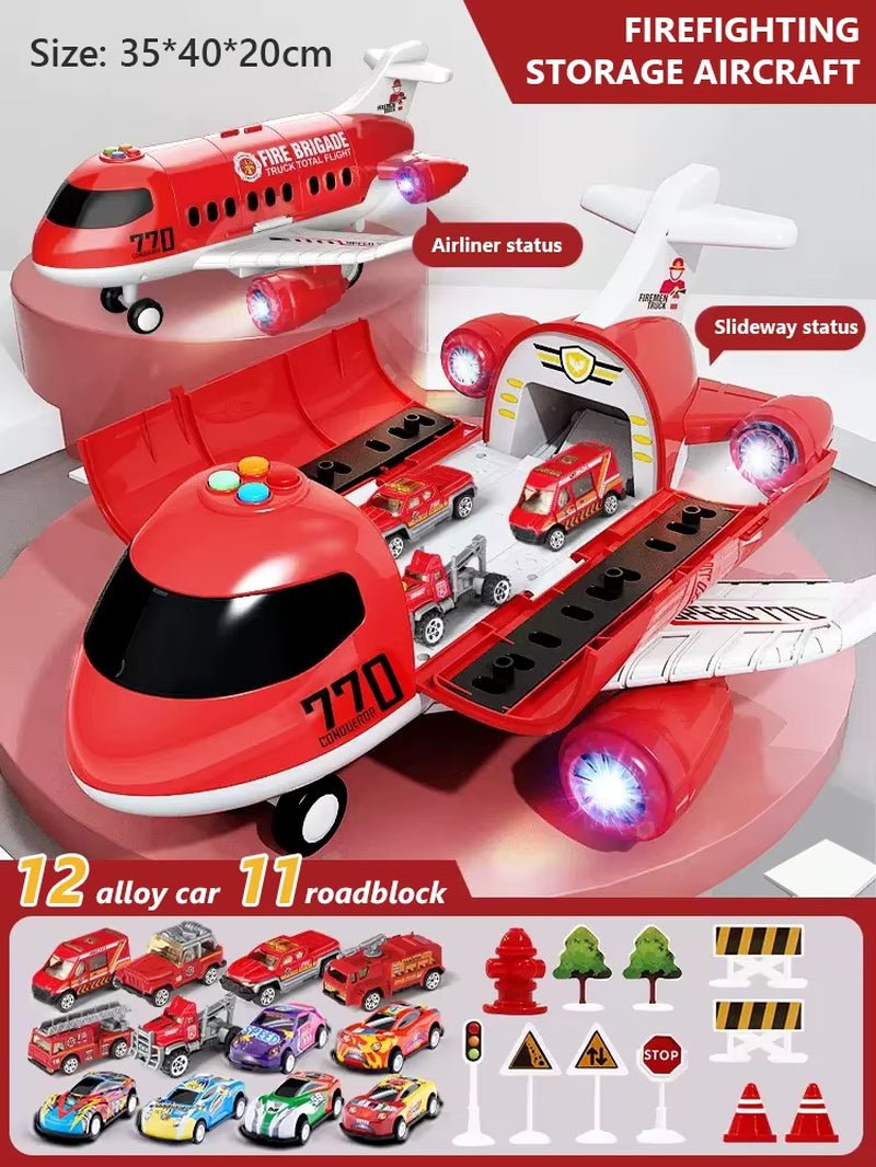 Cargo Airplane Toy - Passenger Plane - Multi - Function Inertia - FLUFFI