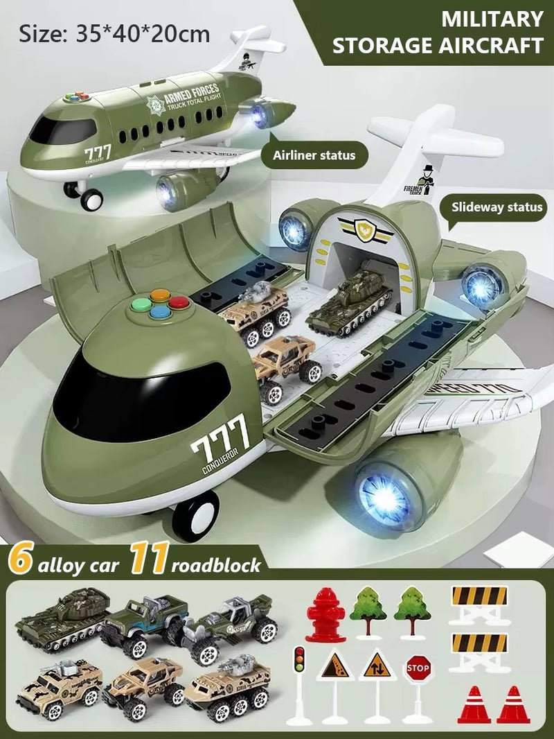 Cargo Airplane Toy - Passenger Plane - Multi - Function Inertia - FLUFFI