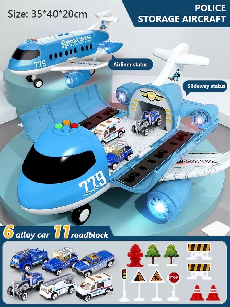 Cargo Airplane Toy - Passenger Plane - Multi - Function Inertia - FLUFFI
