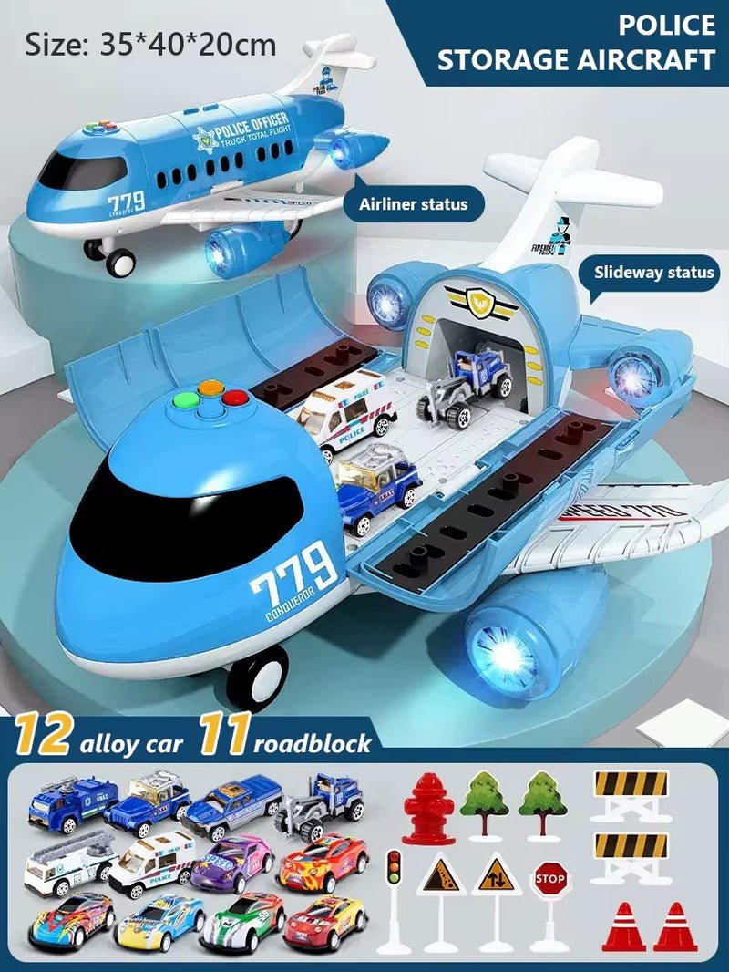 Cargo Airplane Toy - Passenger Plane - Multi - Function Inertia - FLUFFI