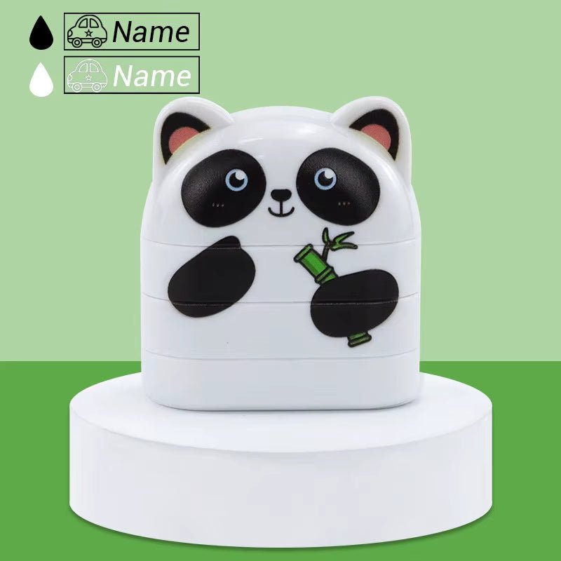 Children'S Name Seal Custom Double | Layer Black and White Ink - FLUFFI