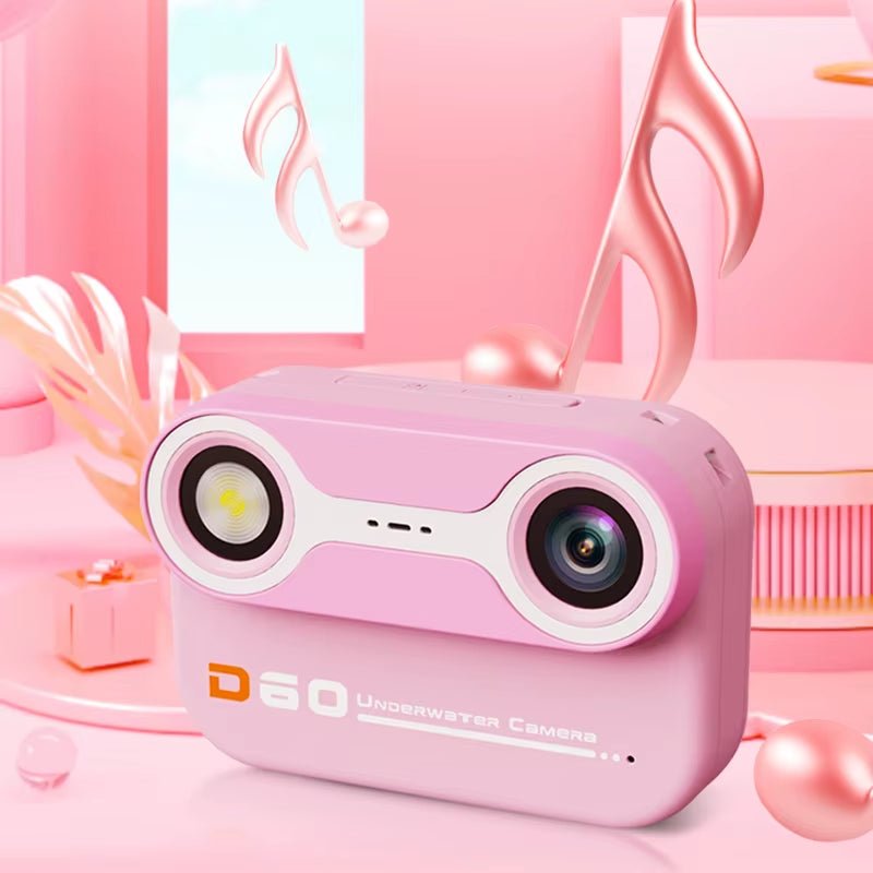 Children'S Sports Camera | Waterproof 2.4 - Inch | 1080P High - Definition | Night Vision Underwater Camera - FLUFFI