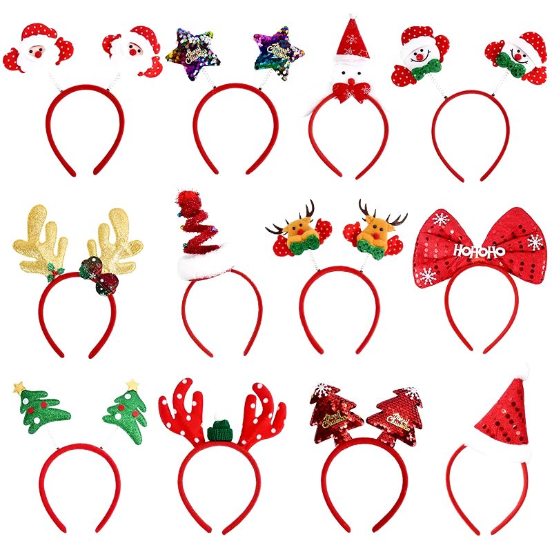 Christmas Headband | Santa Claus x Elk x Xmax Tree | Head Accessories - FLUFFI