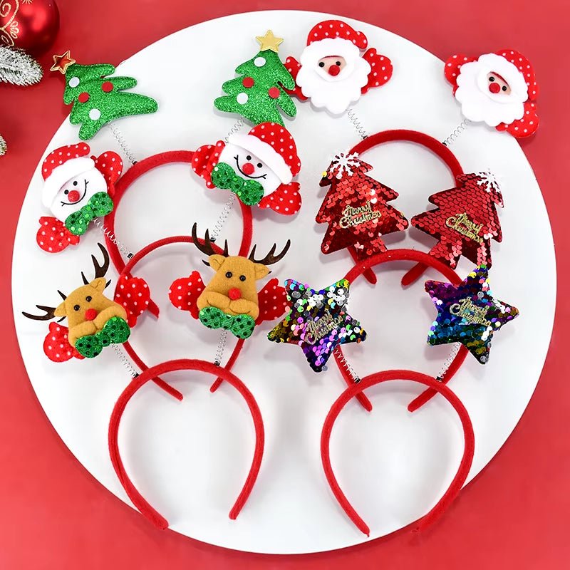 Christmas Headband | Santa Claus x Elk x Xmax Tree | Head Accessories - FLUFFI