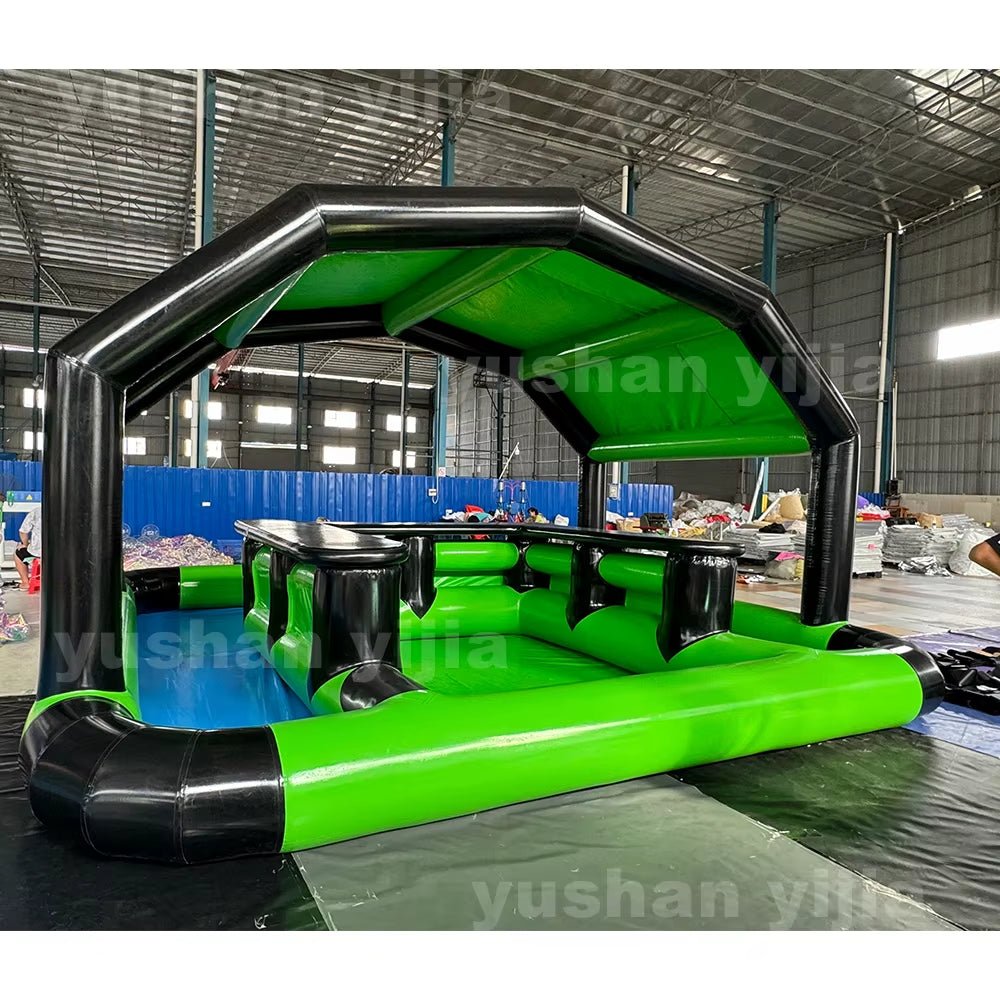 Commercial Awesome Inflatable Pool Bar Inflatable Pub House Water Blow up Pool Bar for Adult Kids Party Event Backyard 20*20Ft - FLUFFI
