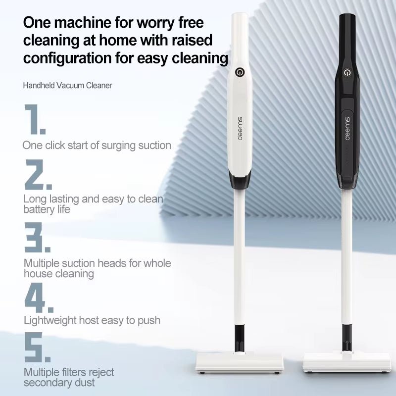 Cordless Vacuum Cleaner - 3 in 1Multifunction Floor Care - Household Wireless - FLUFFI