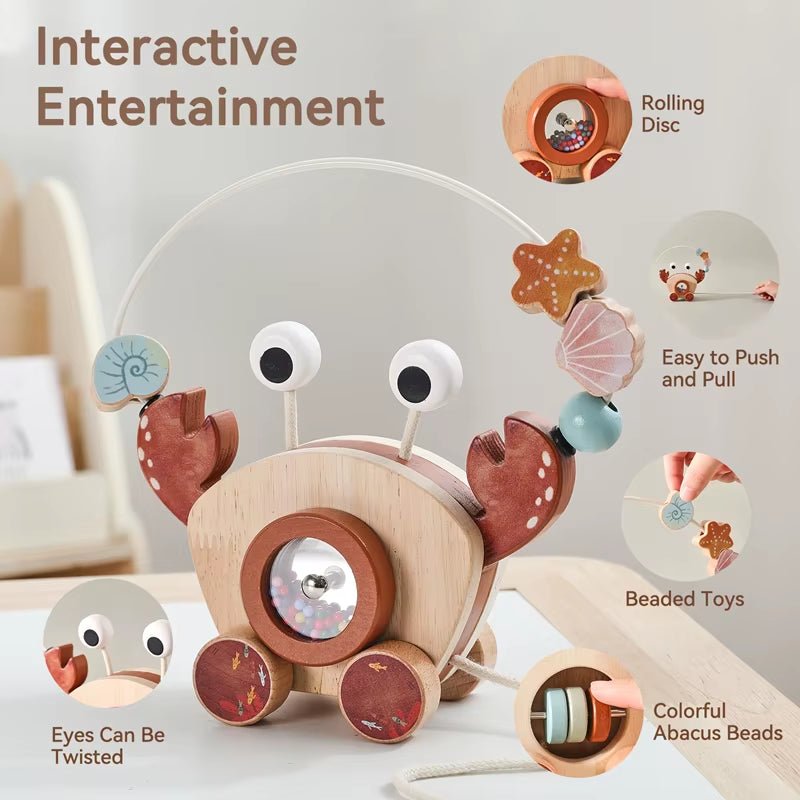 Crab Traction Car | Finger Fine Motor | Slider Beads | Educational Toy - FLUFFI