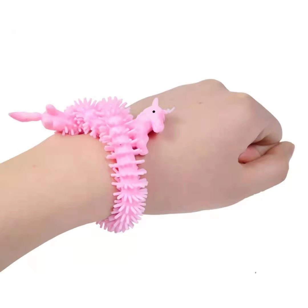 Creative 6 Colors Worm Noodle Stretch String TPR Rope anti Stress Toys String Fidget Autism Vent Toys - FLUFFI