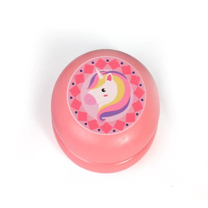 Cute Animal Print Wooden Yoyo Toys Ladybug Toy Kids Yo - Yo Creative Cartoon Unicorn Yo Yo Toys for Children 6Cm Wooden Yo Yo Ball - FLUFFI