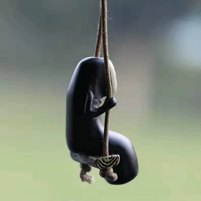 Cute Anime Car Ornaments Faceless Male Car Pendant Car Rearview Mirror Pendant - FLUFFI