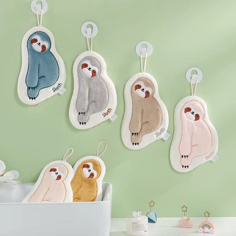 Cute Carton Hand Towel Super Absorbent Microfiber Towel Wiping Hands Cloth Tableware Cleaning Towel for Kitchen Bathroom - FLUFFI