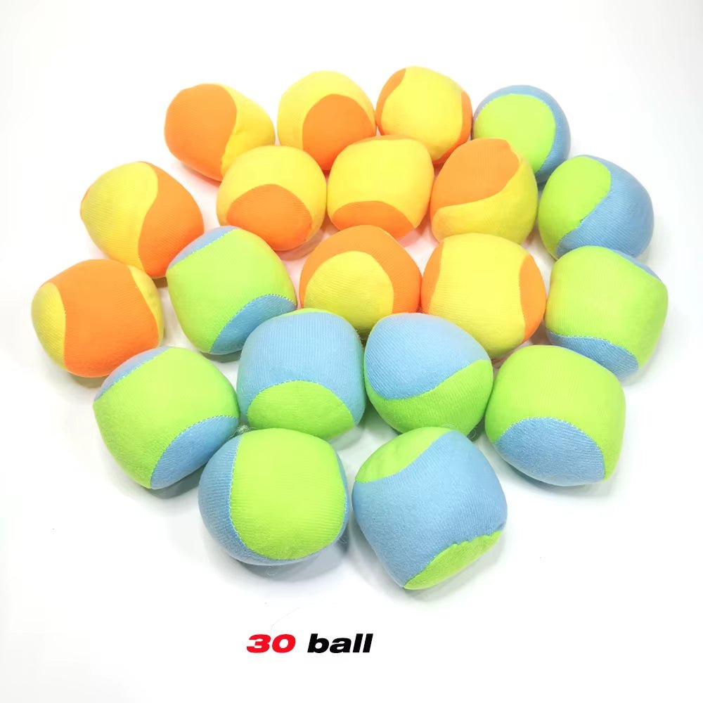 Dartboard Game Set round Cloth Dart Board Outdoor Hrowing Sticky Ball Target Toy with 20 Balls for Parent - Child Interaction Game - FLUFFI