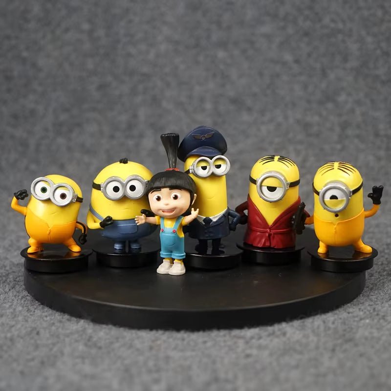Despicable Mes Agnes Gru Miniones Dave Stuart Action Figures Model Toys - FLUFFI