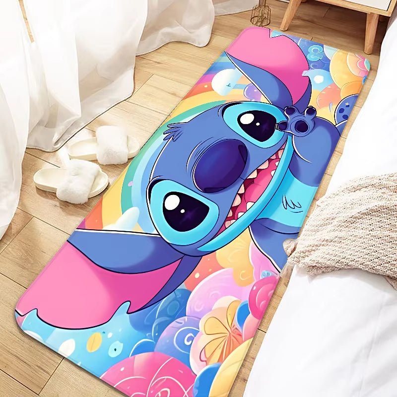 Disney Cute Cartoon Stitch Door Mat Entrance Non - Slip Doormat Washable Kitchen Carpet Living Room Hallway Rugs Bathroom Bath - FLUFFI