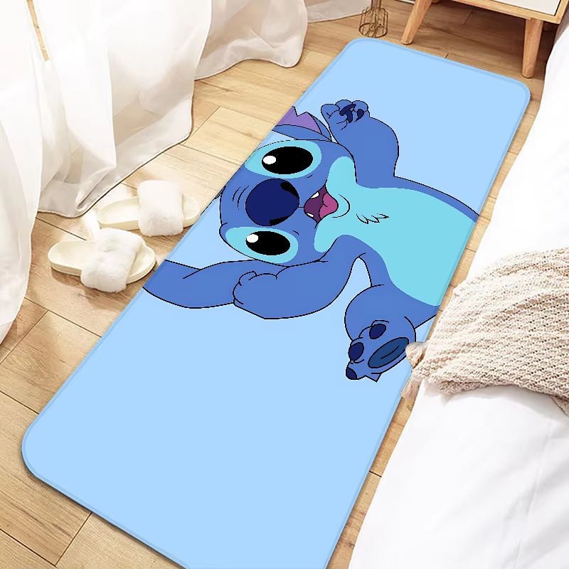 Disney Cute Cartoon Stitch Door Mat Entrance Non - Slip Doormat Washable Kitchen Carpet Living Room Hallway Rugs Bathroom Bath - FLUFFI