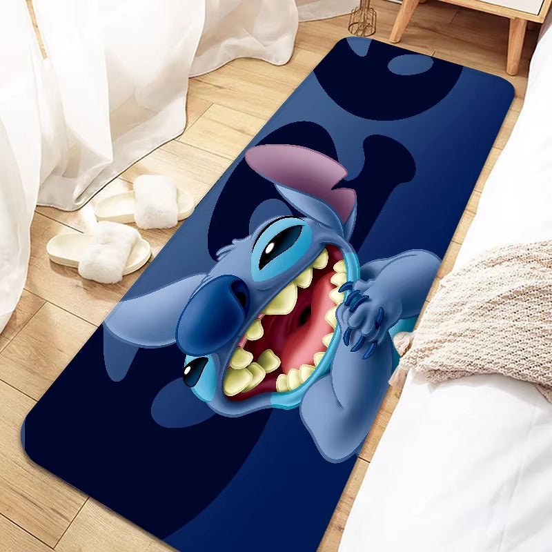 Disney Cute Cartoon Stitch Door Mat Entrance Non - Slip Doormat Washable Kitchen Carpet Living Room Hallway Rugs Bathroom Bath - FLUFFI