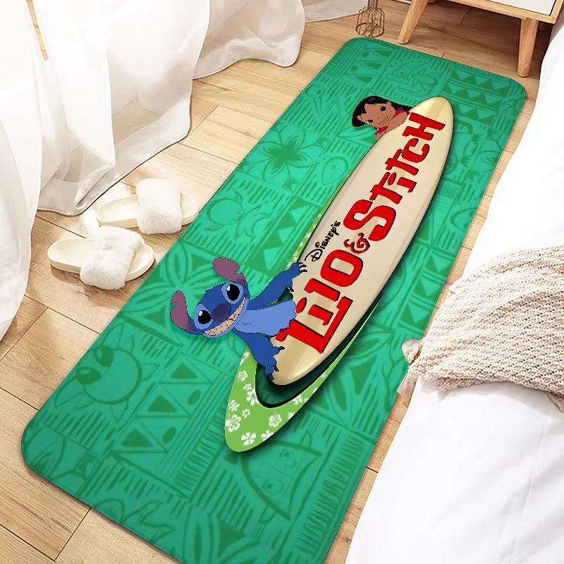 Disney Cute Cartoon Stitch Door Mat Entrance Non - Slip Doormat Washable Kitchen Carpet Living Room Hallway Rugs Bathroom Bath - FLUFFI