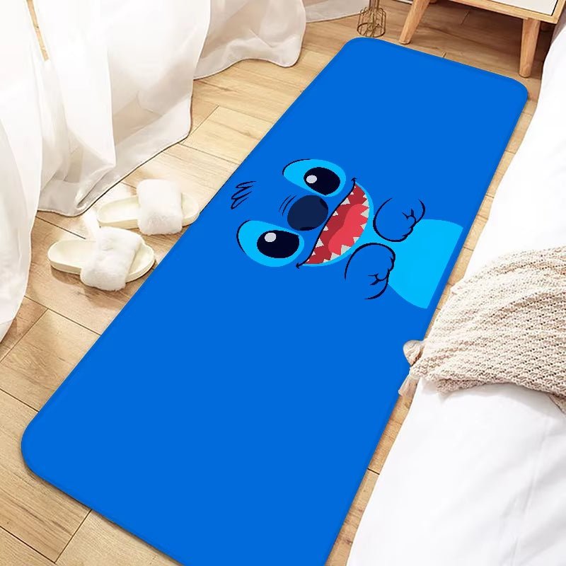 Disney Cute Cartoon Stitch Door Mat Entrance Non - Slip Doormat Washable Kitchen Carpet Living Room Hallway Rugs Bathroom Bath - FLUFFI