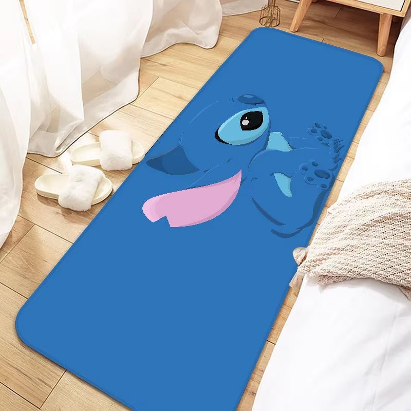 Disney Cute Cartoon Stitch Door Mat Entrance Non - Slip Doormat Washable Kitchen Carpet Living Room Hallway Rugs Bathroom Bath - FLUFFI