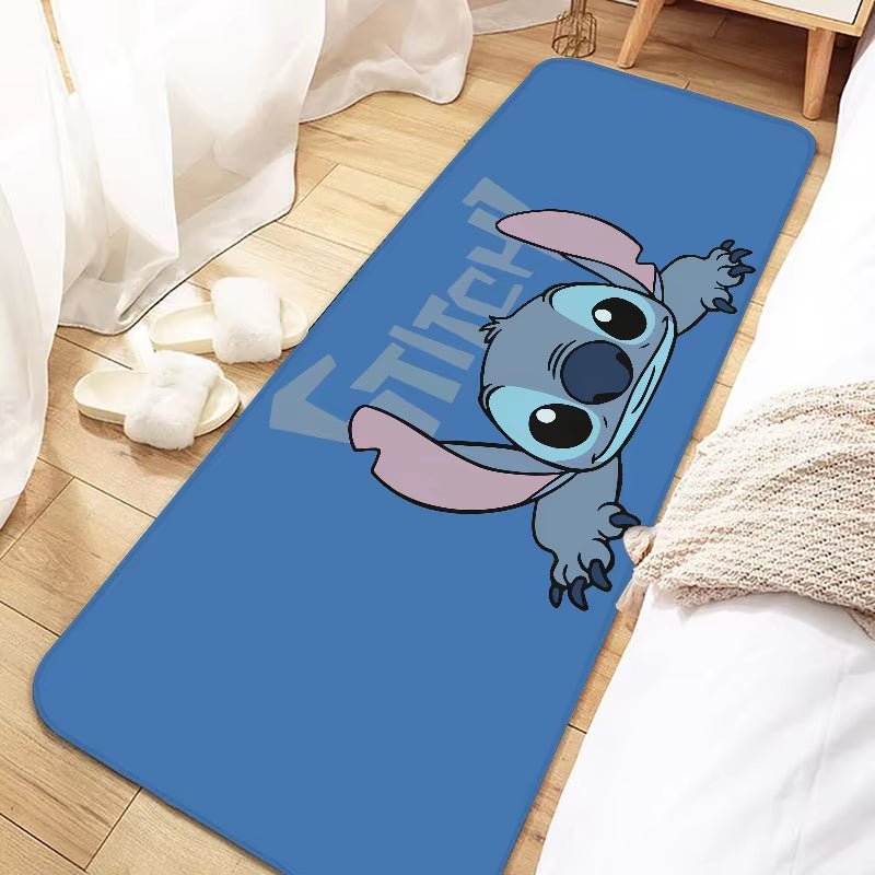 Disney Cute Cartoon Stitch Door Mat Entrance Non - Slip Doormat Washable Kitchen Carpet Living Room Hallway Rugs Bathroom Bath - FLUFFI