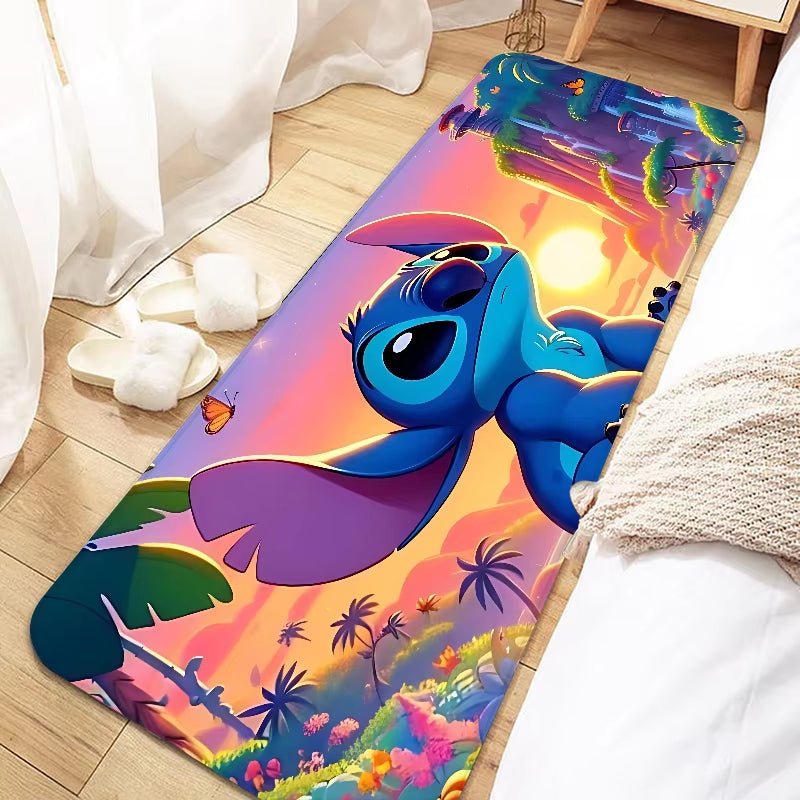 Disney Cute Cartoon Stitch Door Mat Entrance Non - Slip Doormat Washable Kitchen Carpet Living Room Hallway Rugs Bathroom Bath - FLUFFI