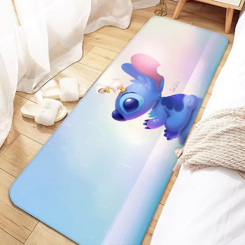 Disney Cute Cartoon Stitch Door Mat Entrance Non - Slip Doormat Washable Kitchen Carpet Living Room Hallway Rugs Bathroom Bath - FLUFFI