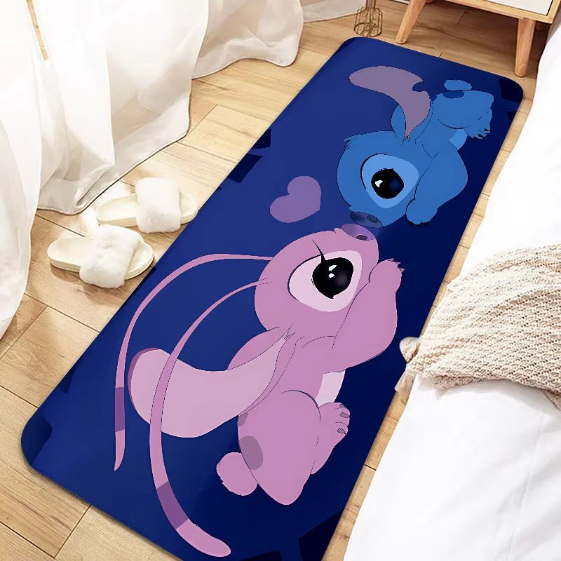 Disney Cute Cartoon Stitch Door Mat Entrance Non - Slip Doormat Washable Kitchen Carpet Living Room Hallway Rugs Bathroom Bath - FLUFFI