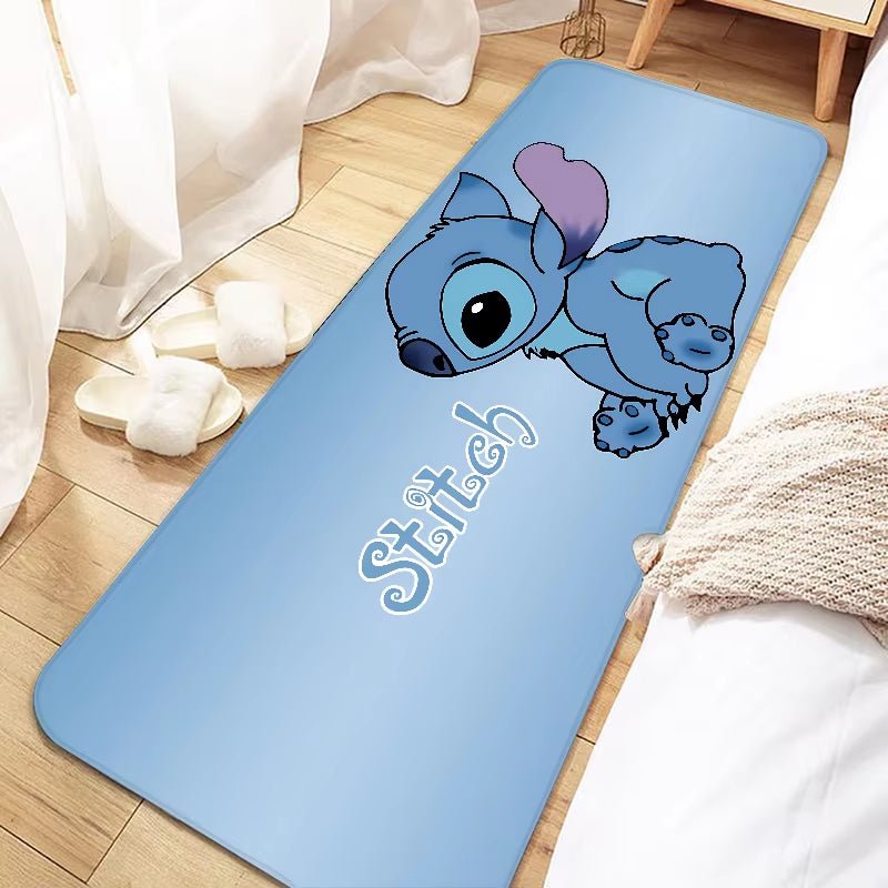 Disney Cute Cartoon Stitch Door Mat Entrance Non - Slip Doormat Washable Kitchen Carpet Living Room Hallway Rugs Bathroom Bath - FLUFFI