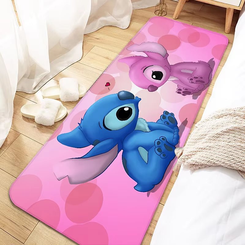 Disney Cute Cartoon Stitch Door Mat Entrance Non - Slip Doormat Washable Kitchen Carpet Living Room Hallway Rugs Bathroom Bath - FLUFFI