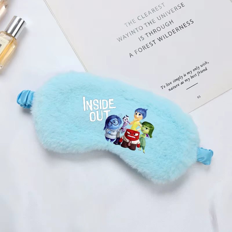 Disney inside Out 2 Eye Mask for Sleeping Blindfold Plush Eyepatch Women Men Portable Sleep Mask Eyes Night Breathable Eye Cover - FLUFFI